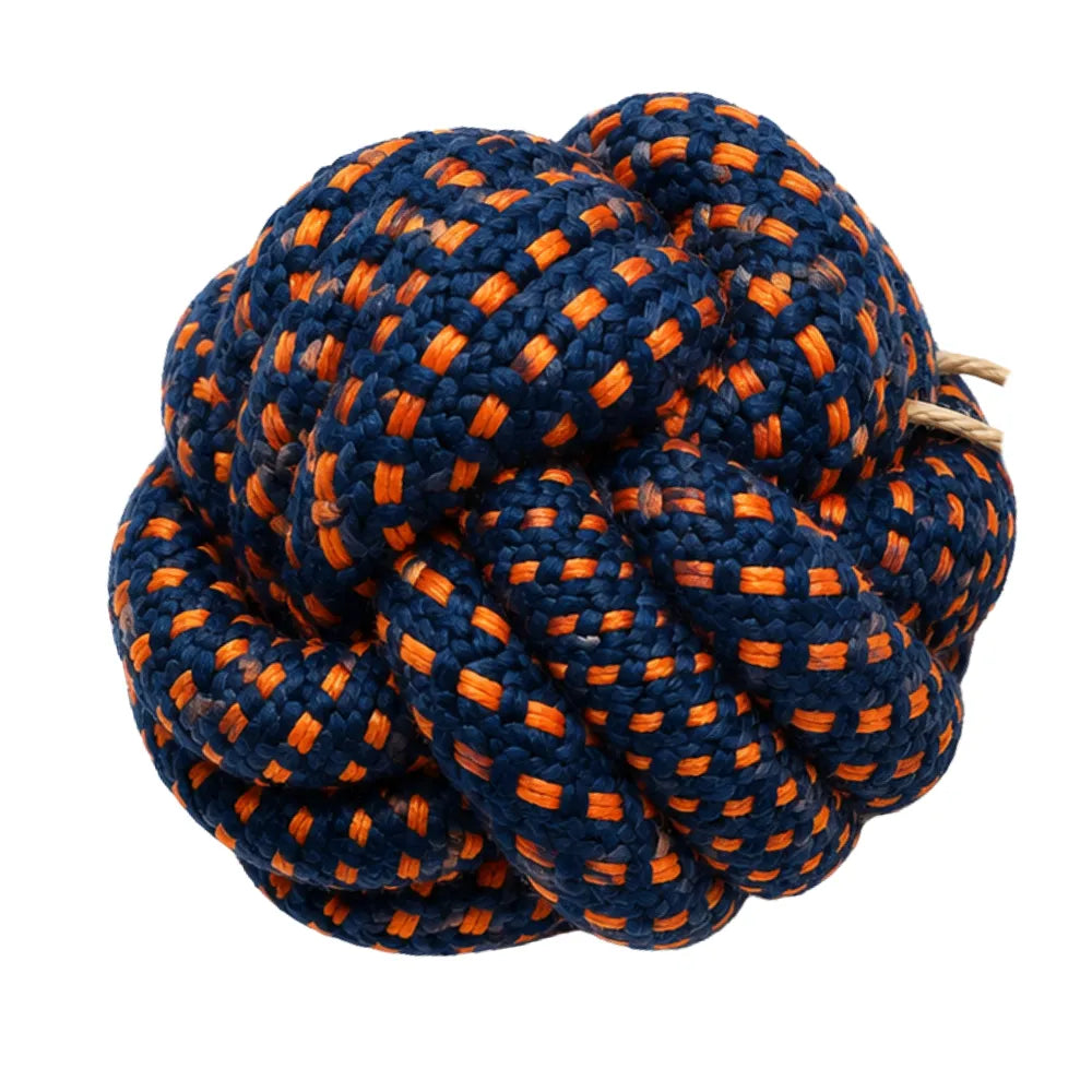 Durable Cotton Rope Chew Ball Toy for Dogs (Medium & Large)
